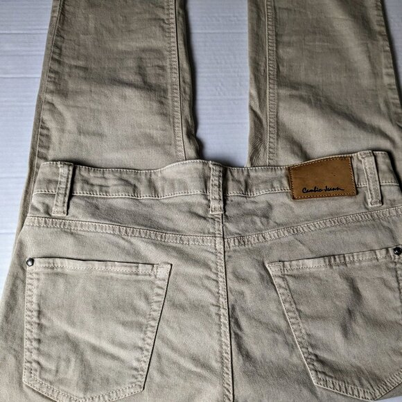 CAMBIO Liu Women's Straight Leg Jeans  Size 8 (US)  Tan  NWOT - Picture 5 of 8